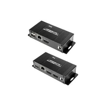 KVM přepínač Spacetronik SPH-HLC6 KVM USB HDMI na LAN převodník