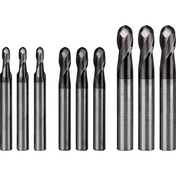 Příslušenství k frézce Optimum 3352116 profi stopkové frézy (rádiusové) – sada 9 ks