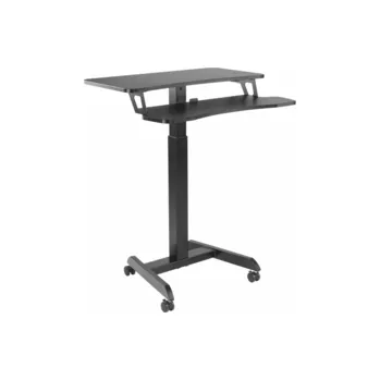 Psací stůl Buddy 03 nastavitelný stůl na kolečkách, černý