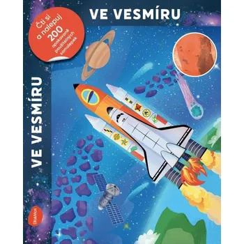omalovánky Ve vesmíru - Čti a nalepuj, kniha se samolepkami - neuveden