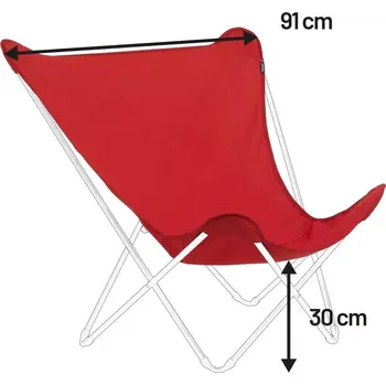 Křeslo Náhradní potah křeslo POP UP XL Airlon červená Garance