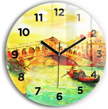 Hodiny Nástěnné hodiny Wallfluent zelené 60 cm