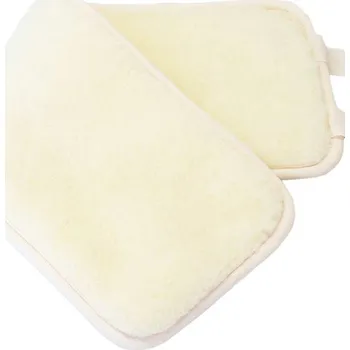 Babička Ovečková Ledvinový oboustranný pás na zavazování z kašmíru a ovčí vlny merino, přírodní