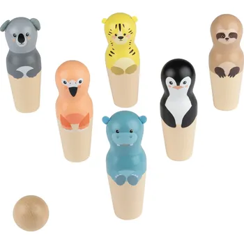 Dřevěná hračka Playtive Dřevěná venkovní hra (kuželky)