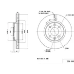 Brzdový kotouč HART 258 000
