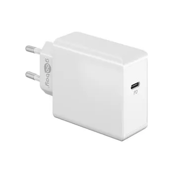 Goobay USB-C PowerD 65W nástěnná nabíječka, BÍLÁ