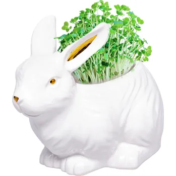 Obraz Velikonoční keramická figurka s květinami, 15 cm