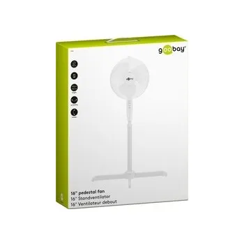 Domácí ventilátor Stojanový ventilátor 16" Goobay 45W, BÍLÝ