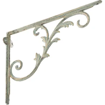 Koupelnový nábytek Litinová konzole pod poličku Mensola bílá, 20 x 27 cm