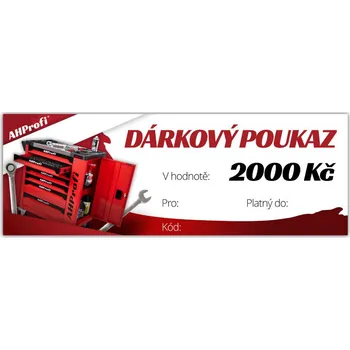 Dárková visačka Elektronický dárkový poukaz v hodnotě 2000 Kč
