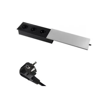 Elektrická zásuvka Posuvná zásuvka na desku Spacetronik SPS-S33S