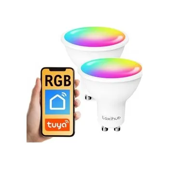 Žárovka Chytrá žárovka Tuya Laxihub x2 RGB WiFi GU10