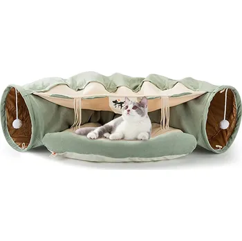 Hračka pro kočku Tunel pro kočky mátový, šustící, 126 cm