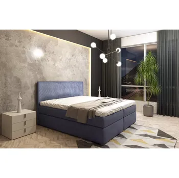 Postel Boxspring postel Lisa 140×200 cm s prošíváním