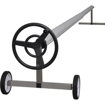 Vířivka OMAXI Naviják na kryt bazénu s nerezovou základnou 908777