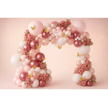 Balónek Balónková girlanda 65 ks (růžová)