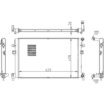 Chladič motoru Chladič, chlazení motoru HART 623 790