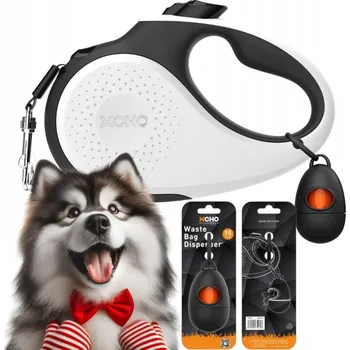 Vodítko pro psa VODÍTKO PRO PSA automatická Svinovací páska + NÁDOBA XCHO 5 m do 50 kg, velikost L