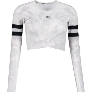 Dámský funkční crop top s dlouhým rukávem premium ALTISPORT VOJ/ALW096TR04 BÍLÁ XS