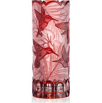 Váza Bohemia Crystal Ručně broušená váza Tropical Rubín 300mm