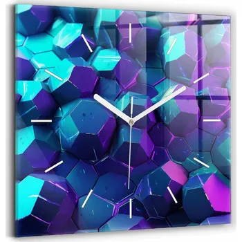 Hodiny Nástěnné hodiny Wallfluent modré 30 cm