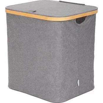Koš na prádlo Koš na prádlo NELLIE šedý 40,5x32x42 cm HOMLA
