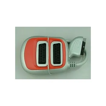 Video kabel kabel SCART VK-2xSCART ZP 0.5m HQ/červený