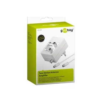 Příjem digitálního pozemního vysílání Anténní zesilovač Goobay DVB-T/T2/C pro 2 TV
