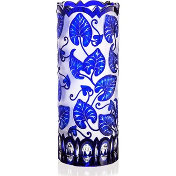 Váza Bohemia Crystal Ručně broušená váza Modrá 300mm