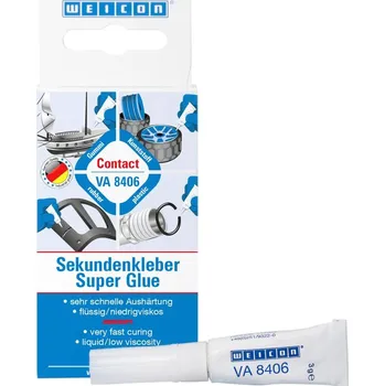 Průmyslové lepidlo WEICON Vteřinové lepidlo Contact VA 8406 3g