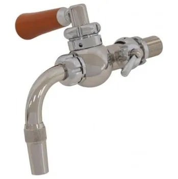 Příslušenství pro výčepní zařízení Kulový výčepní kohout Royal nerezový rukojeť dřevěná