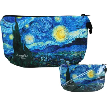 Carmani® Kosmetická taška V. van Gogh, Hvězdná noc (CARMANI) - 22x13.5x1.5 cm