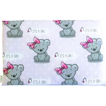 Jetex Polštářek pro kojence do postýlky Medvídek s mašlí