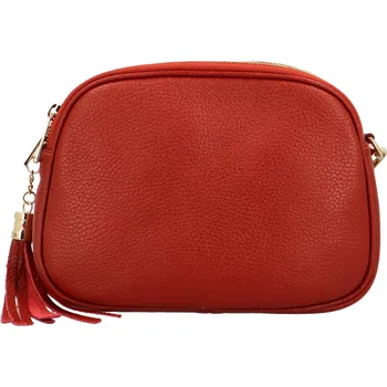 Kabelka Módní dámská zlatá crossbody kabelka Anallisa, cihlově červená