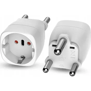 Bezpečnostní kamera Adaptér Přechodka Zásuvky EU na Zástrčku RPA MOZAMBIK NAMIBIE BHÚTÁN - Typ M