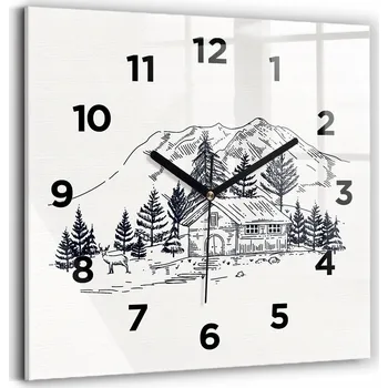 Hodiny Nástěnné hodiny Wallfluent bílé 30 cm