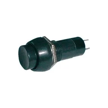 vypínač Přepínač tlačítko kul. OFF-(ON) 250V/1A černé