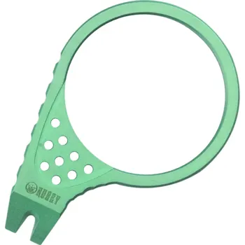 Multifunkční nůž KUBEY Finger Ring Pry Bar Zelený Titan Pary Par KU410C