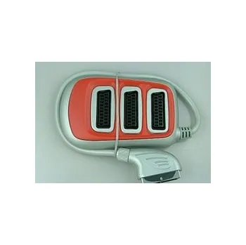 Audio kabel kabel SCART VK-3xSCART ZP 0.5m HQ/červený