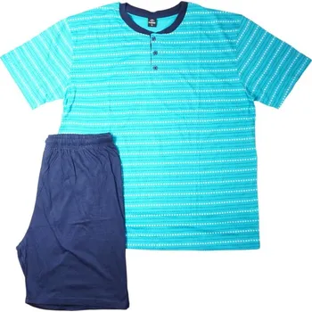 Pánské letní pyžamo tyrkysové N-feel MC2453