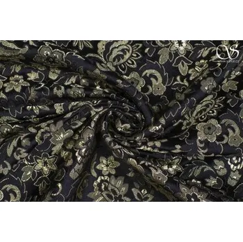 Brokát tradice, zlato-černý, sartor.cz