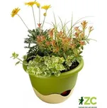 Květináč Mareta závěsný - zelená světlá + slon.kost tmavá 30 cm