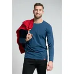 CityZen bavlněné triko pánské CALI modré XXL dlouhý rukáv