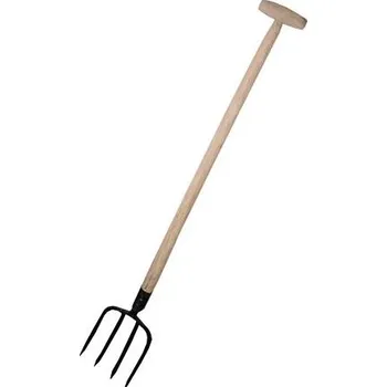 Vidle Vidle rycí černé/zelené - s násadou, T držadlo