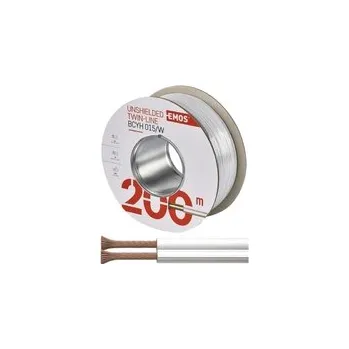 elektrický kabel dvojlinka 2x0.15mm bílá