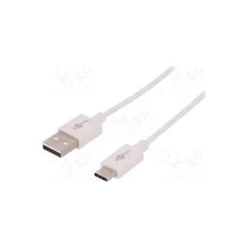 Datový kabel kabel USB A vidlice/USB C 1m bílý