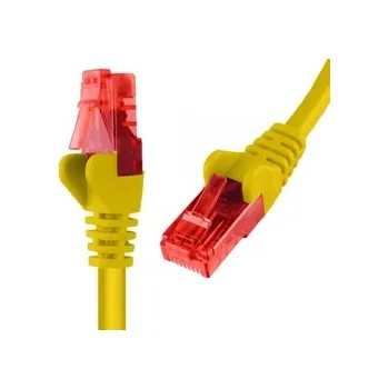 Síťový kabel Kabel RJ45 CAT 6 U/UTP AWG24, žlutý, 25m