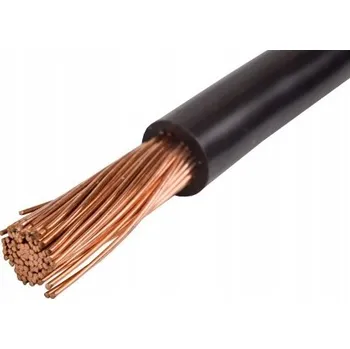 elektrický kabel Vodič lanko LGY 1x4 mm2, černý, 450/750V