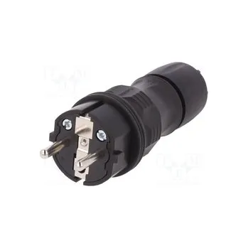 Elektrická zásuvka WT-54/BK-BK