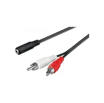 Audio kabel Audio kabel g. 3,5mm jack - 2x RCA Goobay 1,4m